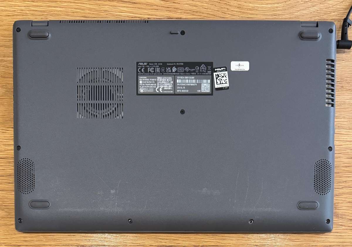 Asus VivoBook X515E 15.6" Laptop, Intel Core i5-1135G7, 16GB RAM, 256GB SSD