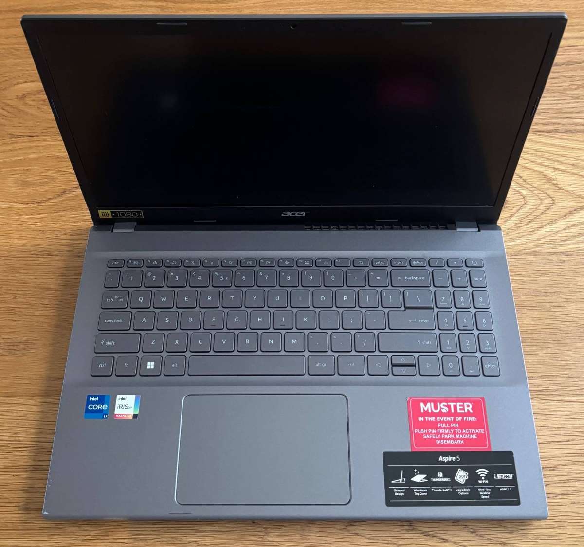 Acer Aspire 5 N22C6 15.6" Laptop, Intel Core i7-1255U 3.50GHz, 16GB RAM