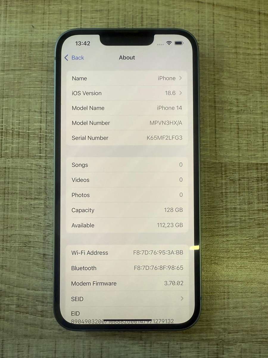 iPhone 14 128GB Blue