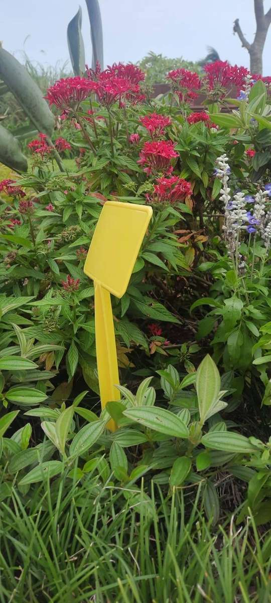 Angled Bed Marker Large - Yellow