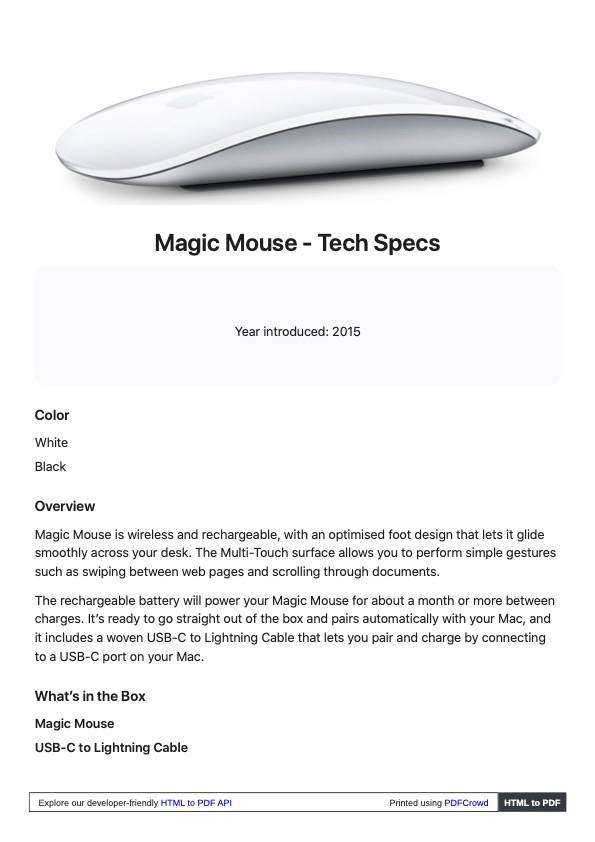 Apple Magic Mouse Bluetooth {takes batteries}