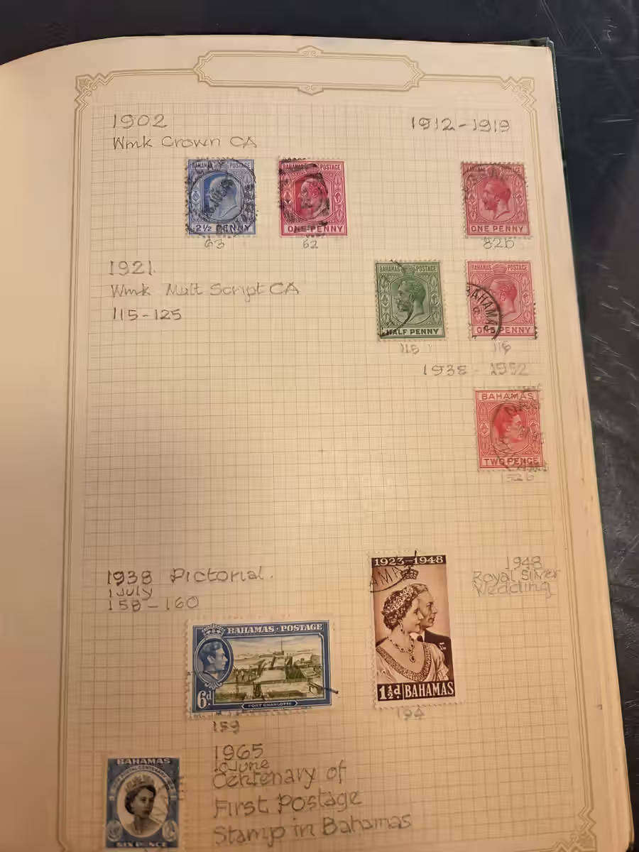 COMMONWEALTH COLLECTION BARBADOS in Green HardCover album