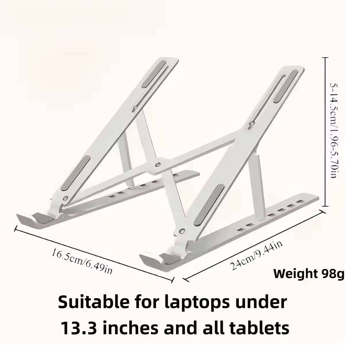 Laptop/Tablet Computer Stand Metal BLACK