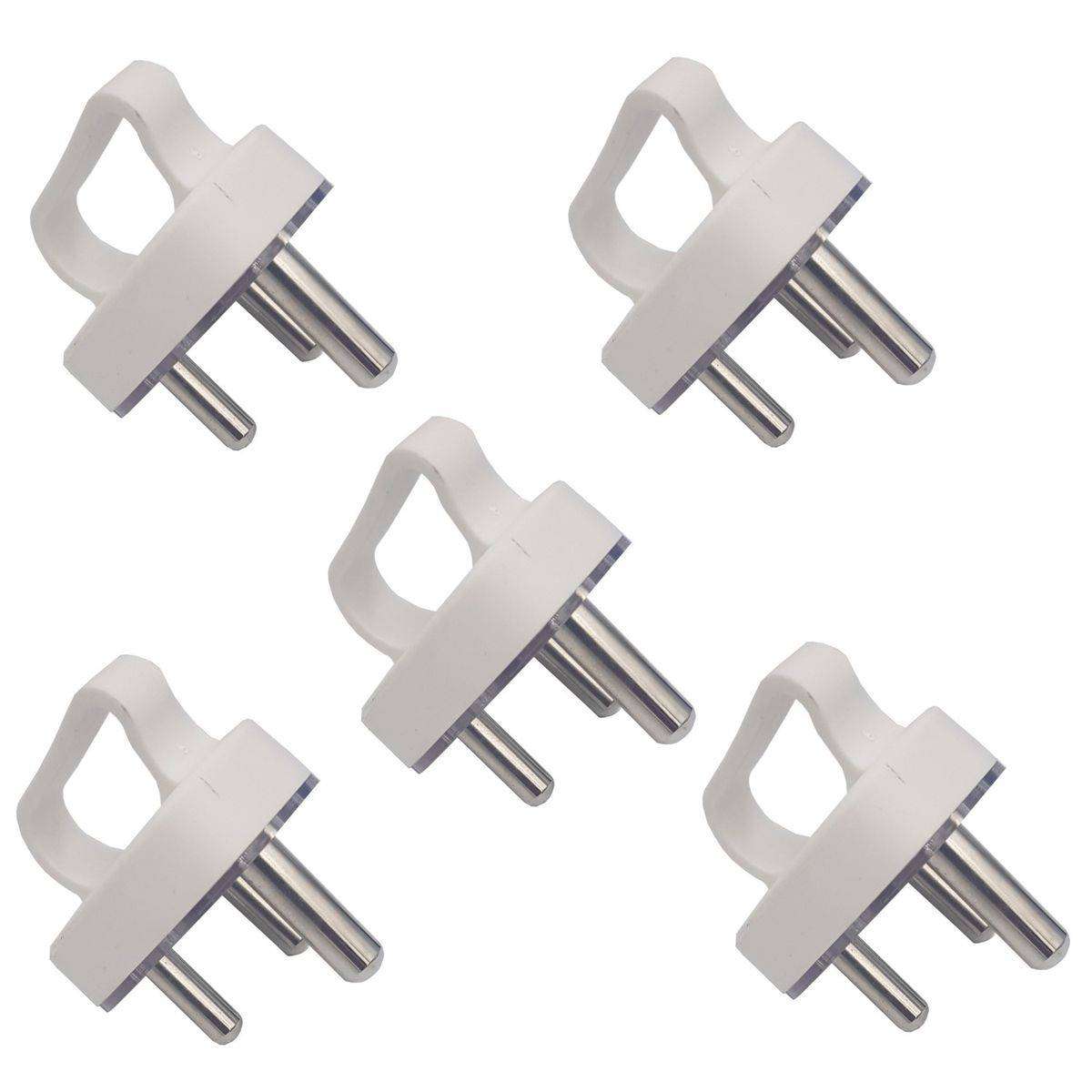 5 Pack - Selectrix 3 Pin Plug Top with Easy Pull Handle(16A)