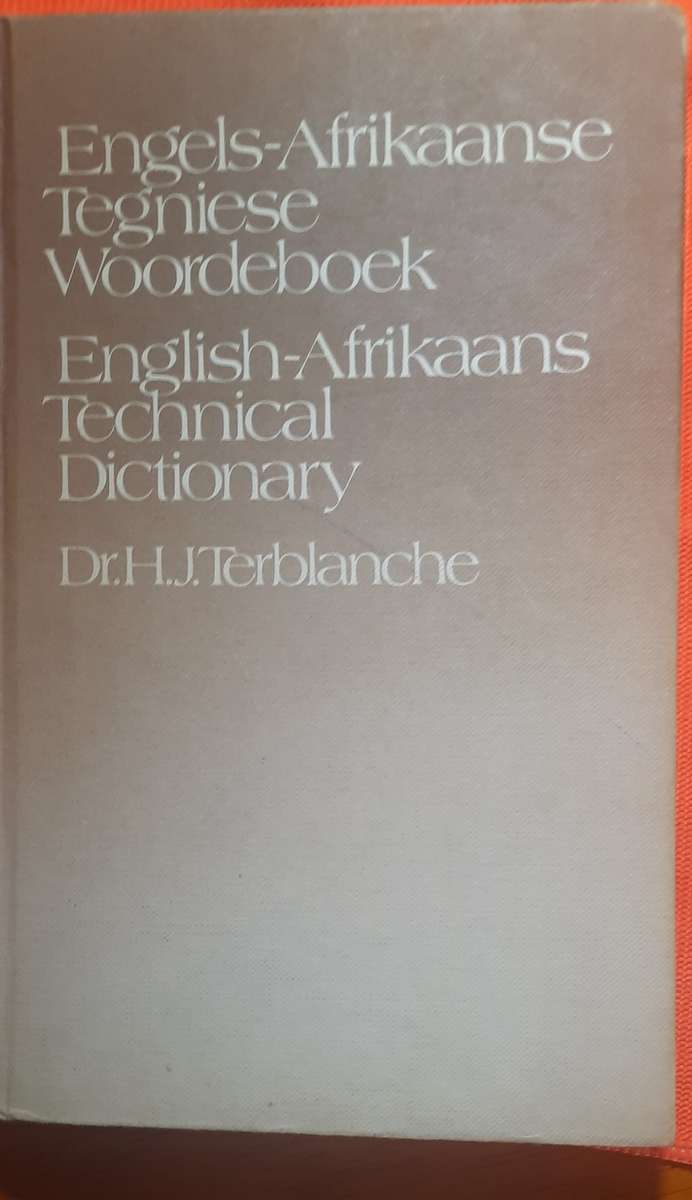 Engels - Afrikaans Tegniese Woordeboek