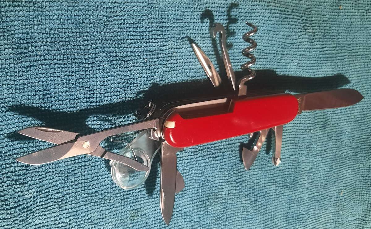 Victorinox - Explorer with Red Scales good condition