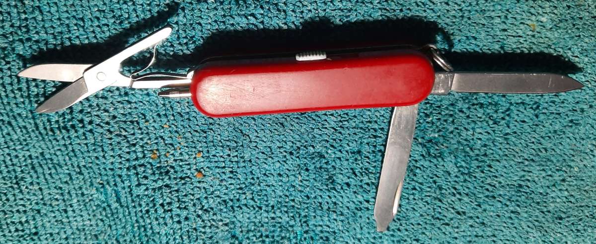 Victorinox Swiss Army Knife - Classic sd Red  Scales with White led light