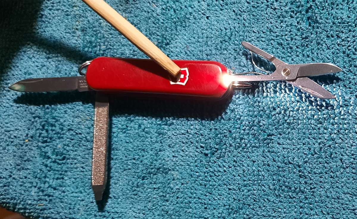 Victorinox Swiss Army Knife - Classic sd Red  Scales with White led light