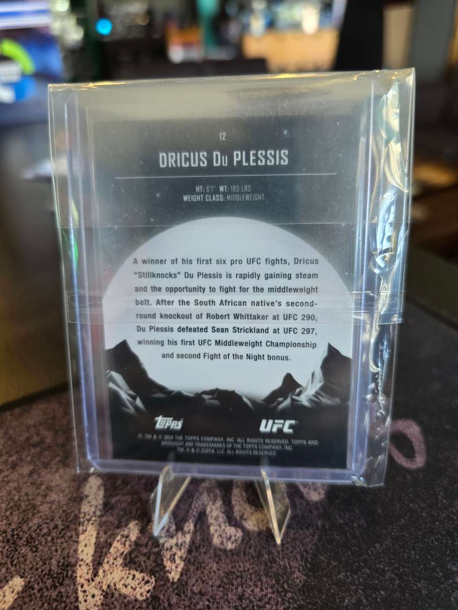 2024 Topps UFC Midnight - Dricus Du Plessis