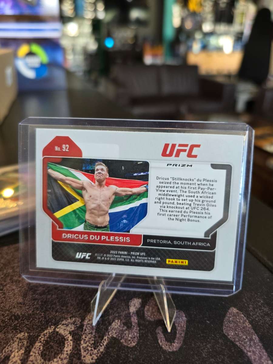 2022 Panini Prizm UFC Dricus Du Plessis RC (Rookie Card)