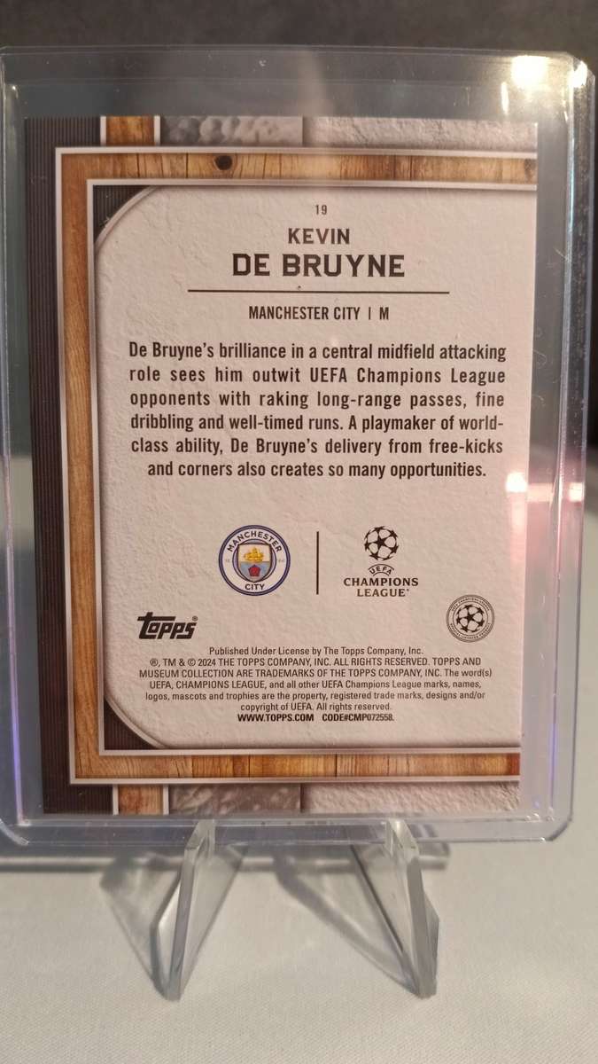 2024 Topps Museum UCL Kevin De Bruyne #19