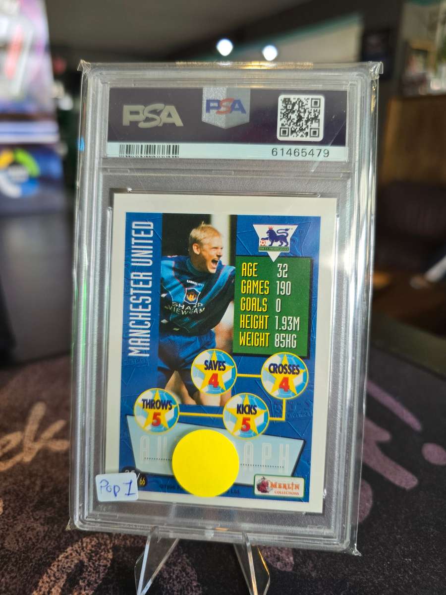 1996 Merlin's Premier League Peter Schmeichel PSA 6 (POP 1) Manchester United