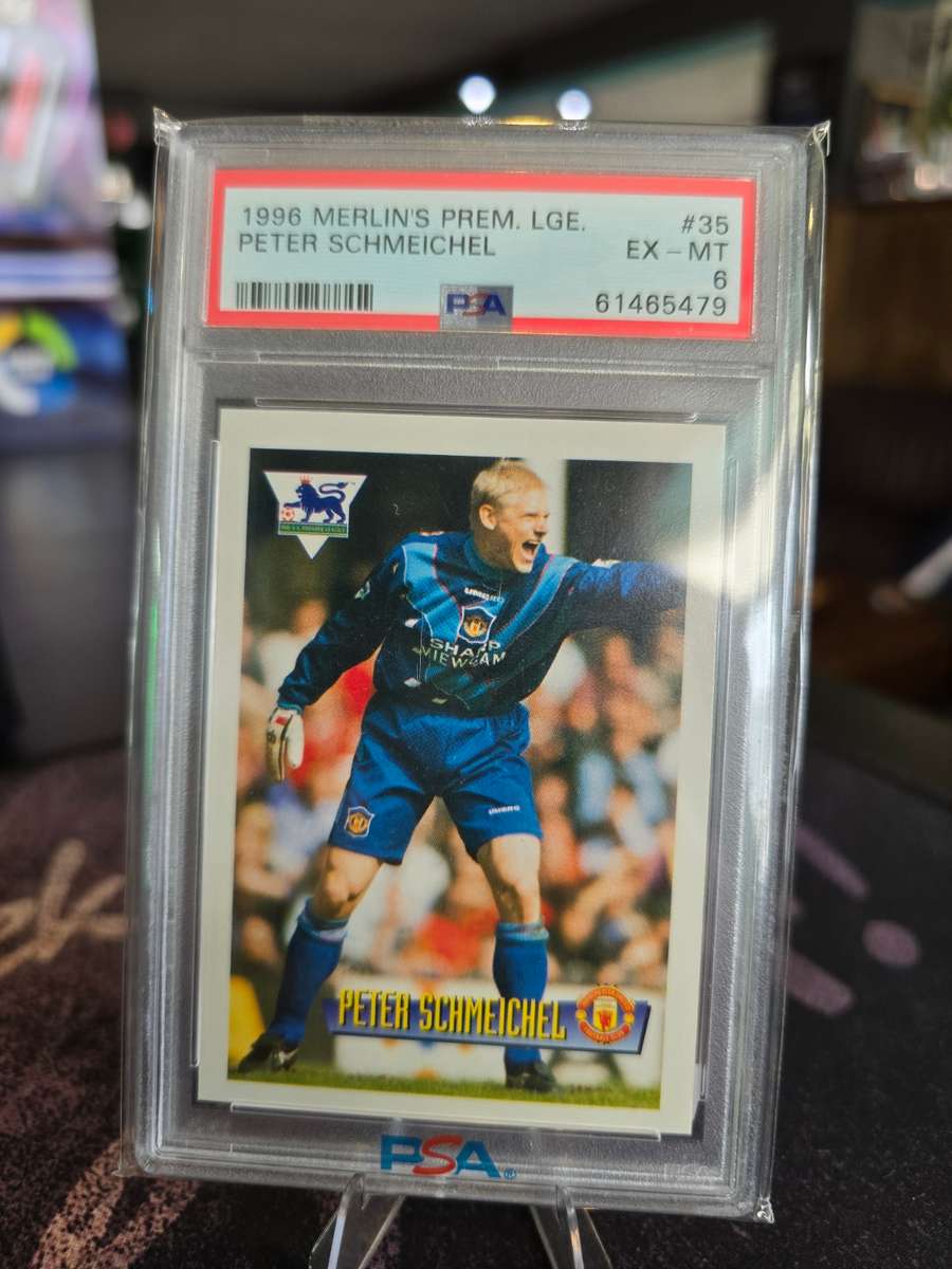 1996 Merlin's Premier League Peter Schmeichel PSA 6 (POP 1) Manchester United