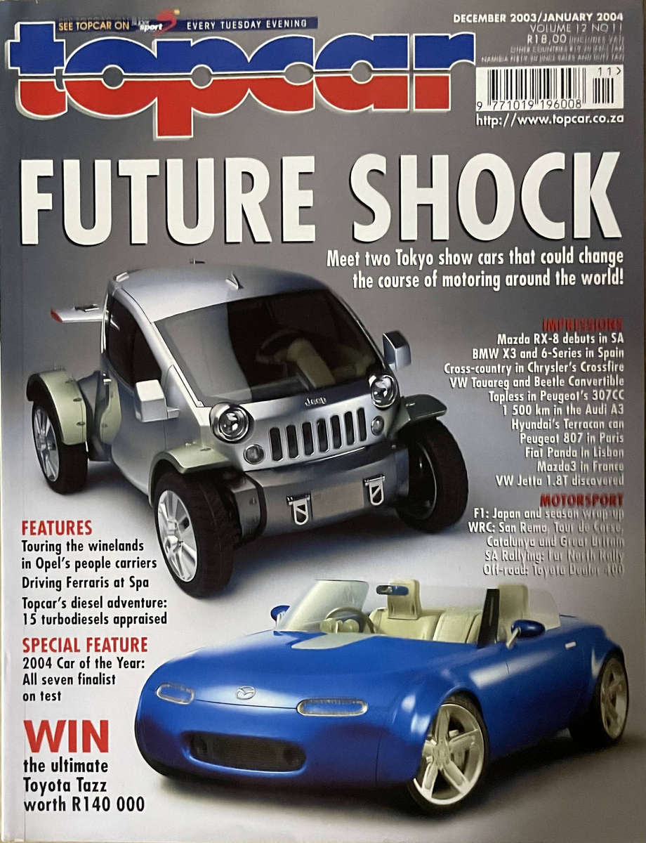 topcar magazine RSA  December '03 / January '04  Vol 12 No 11
