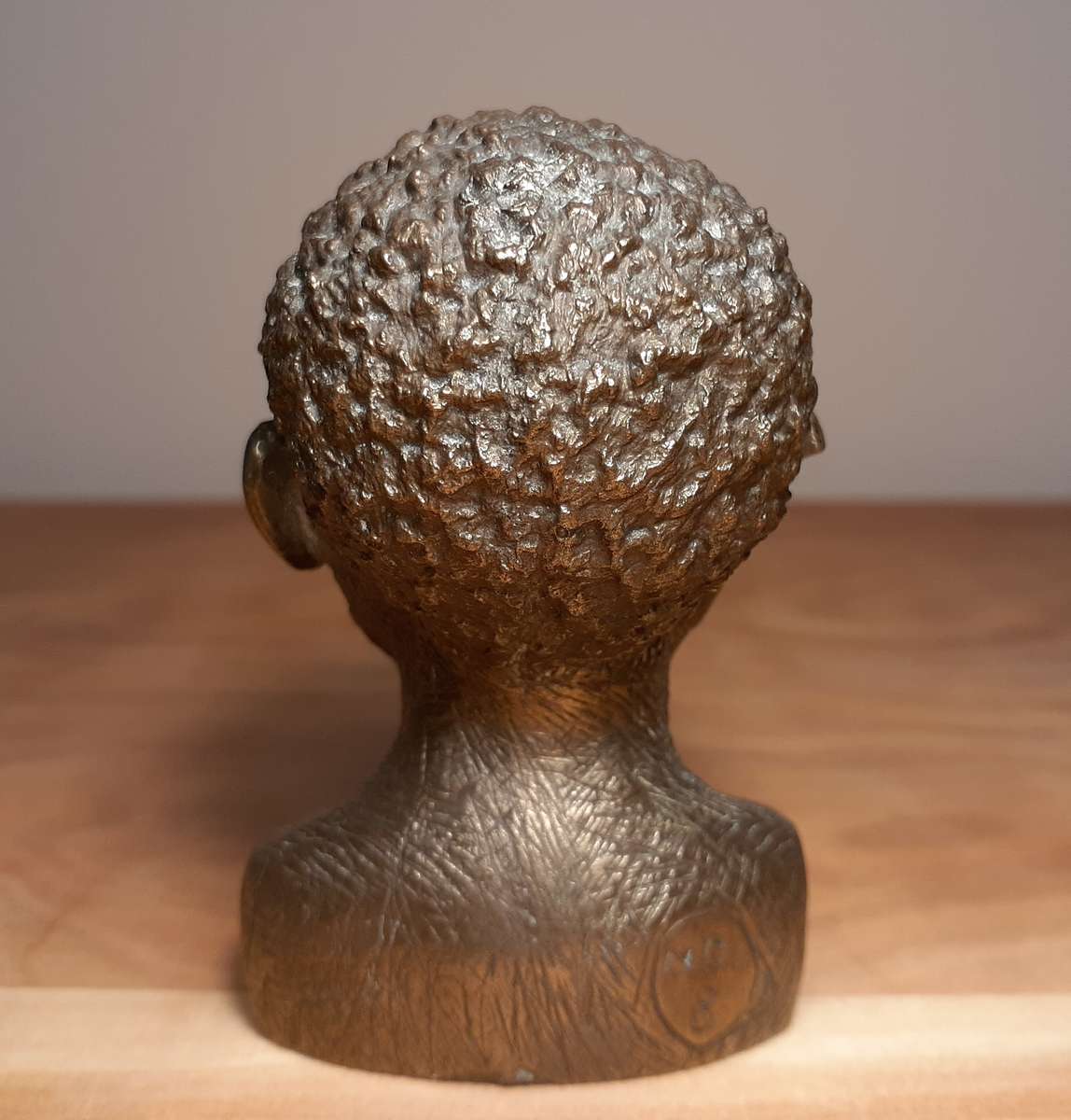 Investment Art - Casper Darare (1952 - 2001) Bronze Overlay Sculpture - Bushman Man, No.8