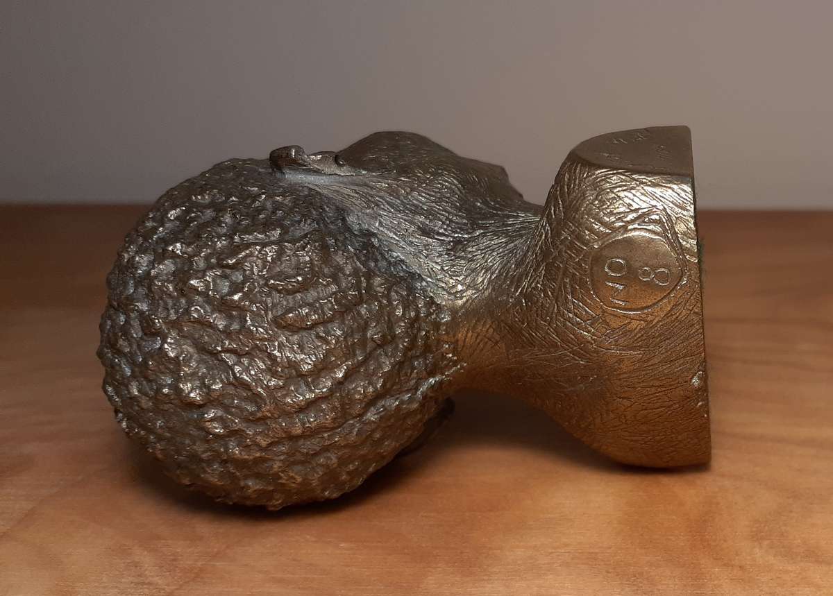 Investment Art - Casper Darare (1952 - 2001) Bronze Overlay Sculpture - Bushman Man, No.8