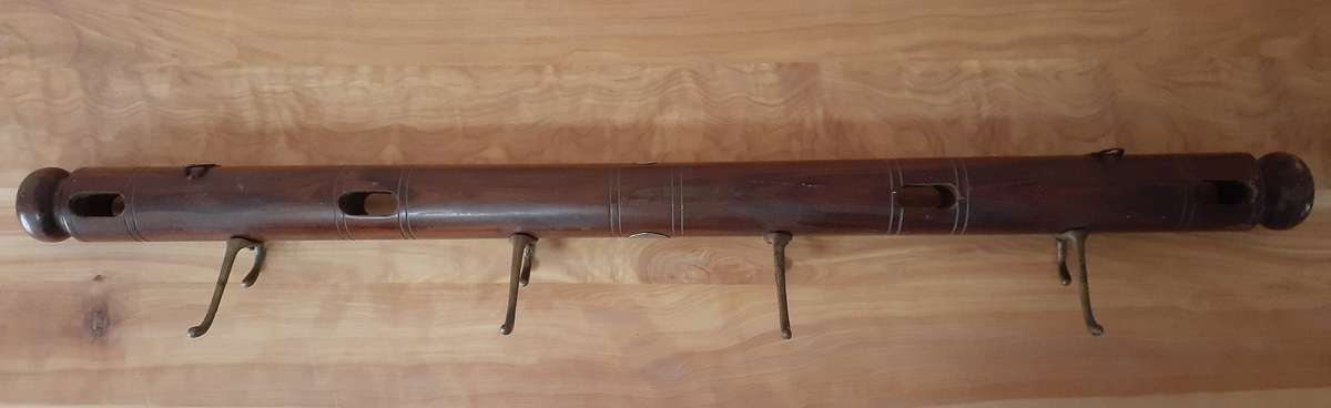Rare Voortrekker Monument Inauguration Tambotie Coat Rack, dated 1949