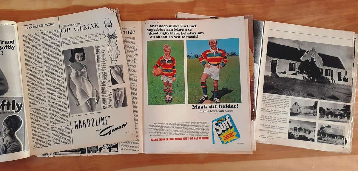 Three Vintage Huisgenoot and 3 x Panorama Magazines, 1968, 1969, 1977 Issues