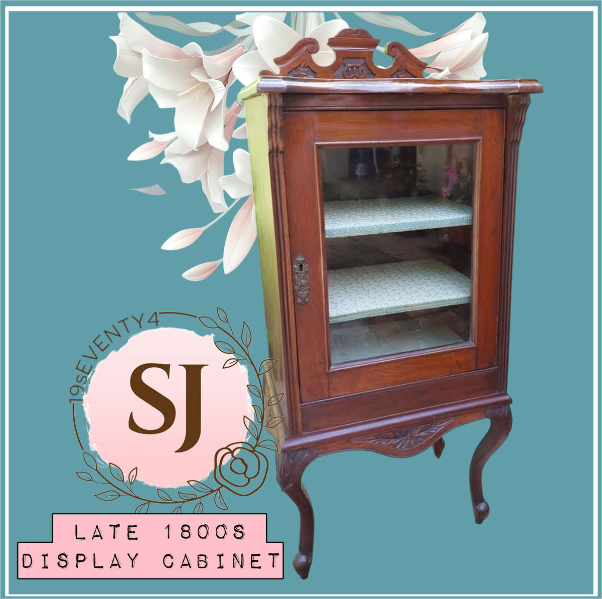 Late 1800s display cabinet