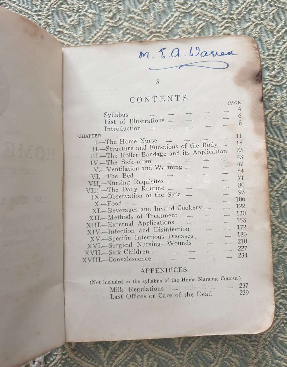 Home Nursing BOOK | VINTAGE | Museum Quality