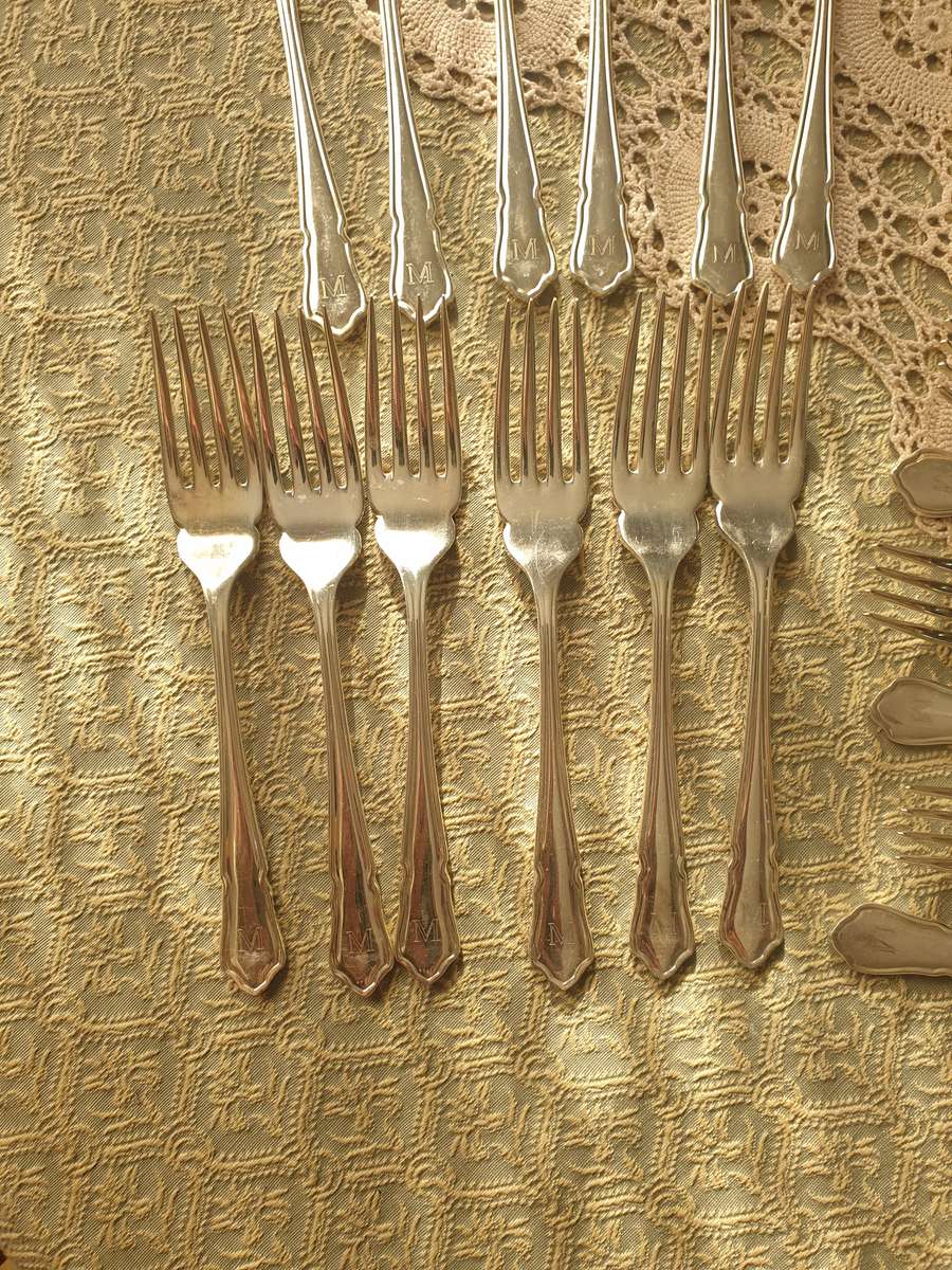 24 Piece | EPNS |  vintage cutlery set - 6 forks, 6 fish forks, 6 knives and 6 fish knives