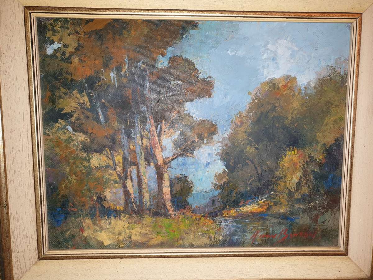 Anton Benzon Original Oil Painting- Opalescent light