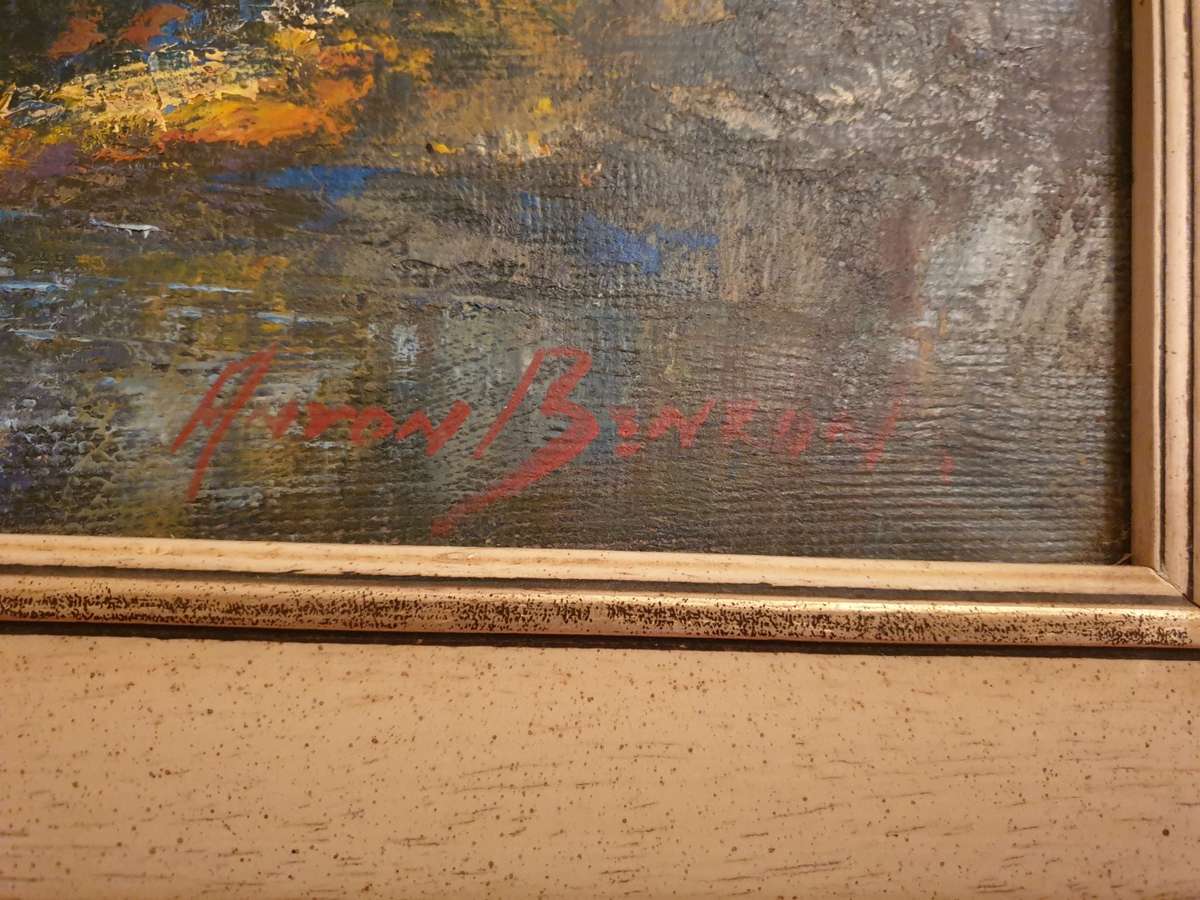 Anton Benzon Original Oil Painting- Opalescent light