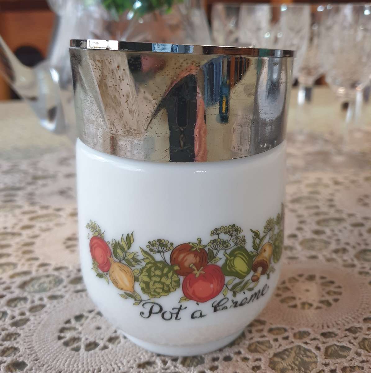 Vintage Gemco Spice of Life White Milk Glass SET