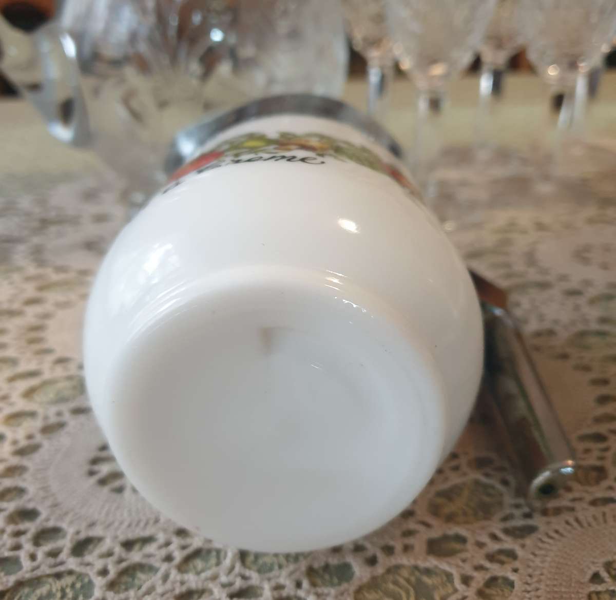 Vintage Gemco Spice of Life White Milk Glass SET