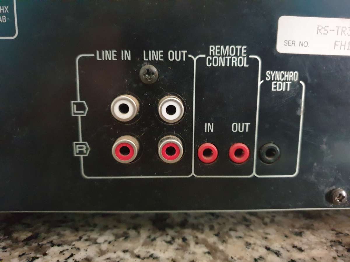 Technics Double Cassette Deck Rs-tr313 Dual Auto Reverse HX Pro Works