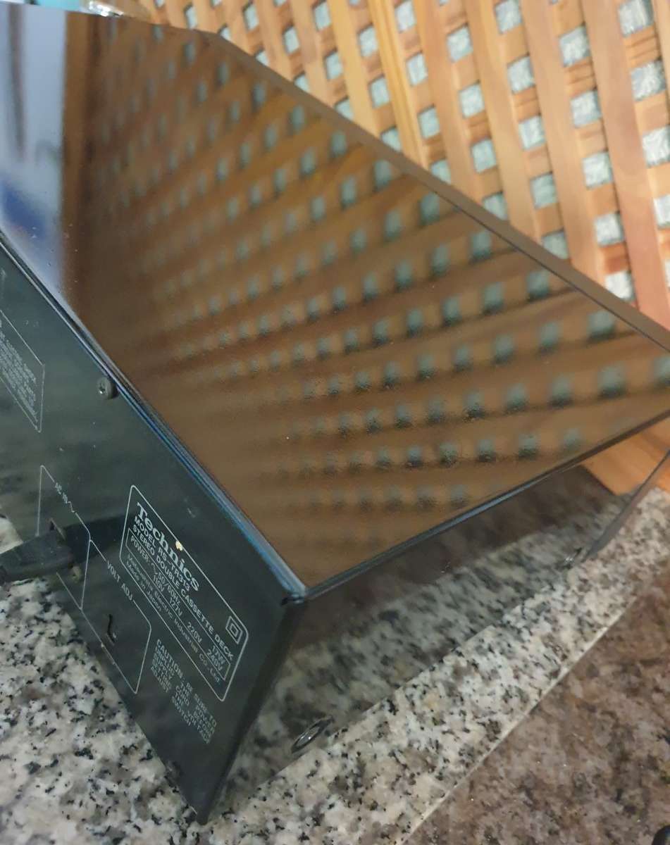 Technics Double Cassette Deck Rs-tr313 Dual Auto Reverse HX Pro Works