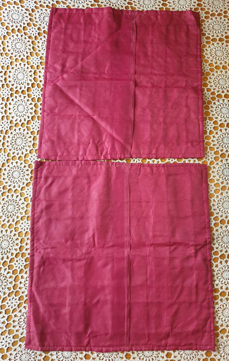 Two Handmade Indian Patchwork Cushion Covers