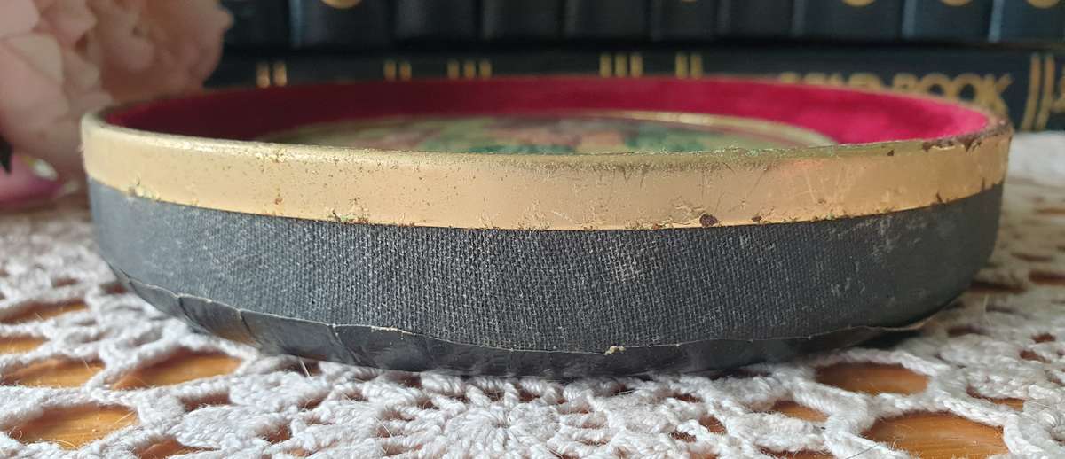 Vintage Embroidery Picture Frame