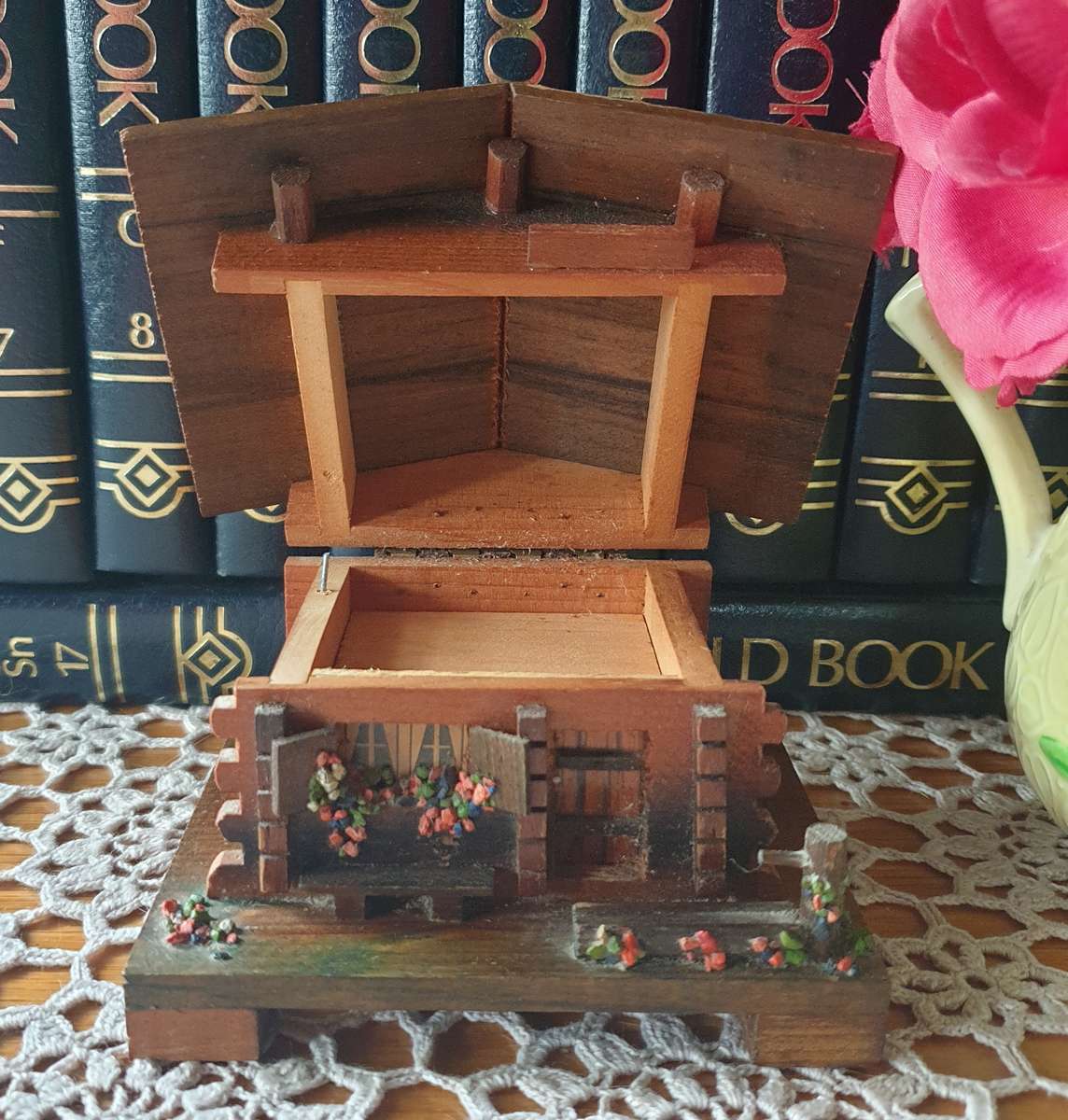 Vintage CUENDET Motion Wind Up Chalet Music Box