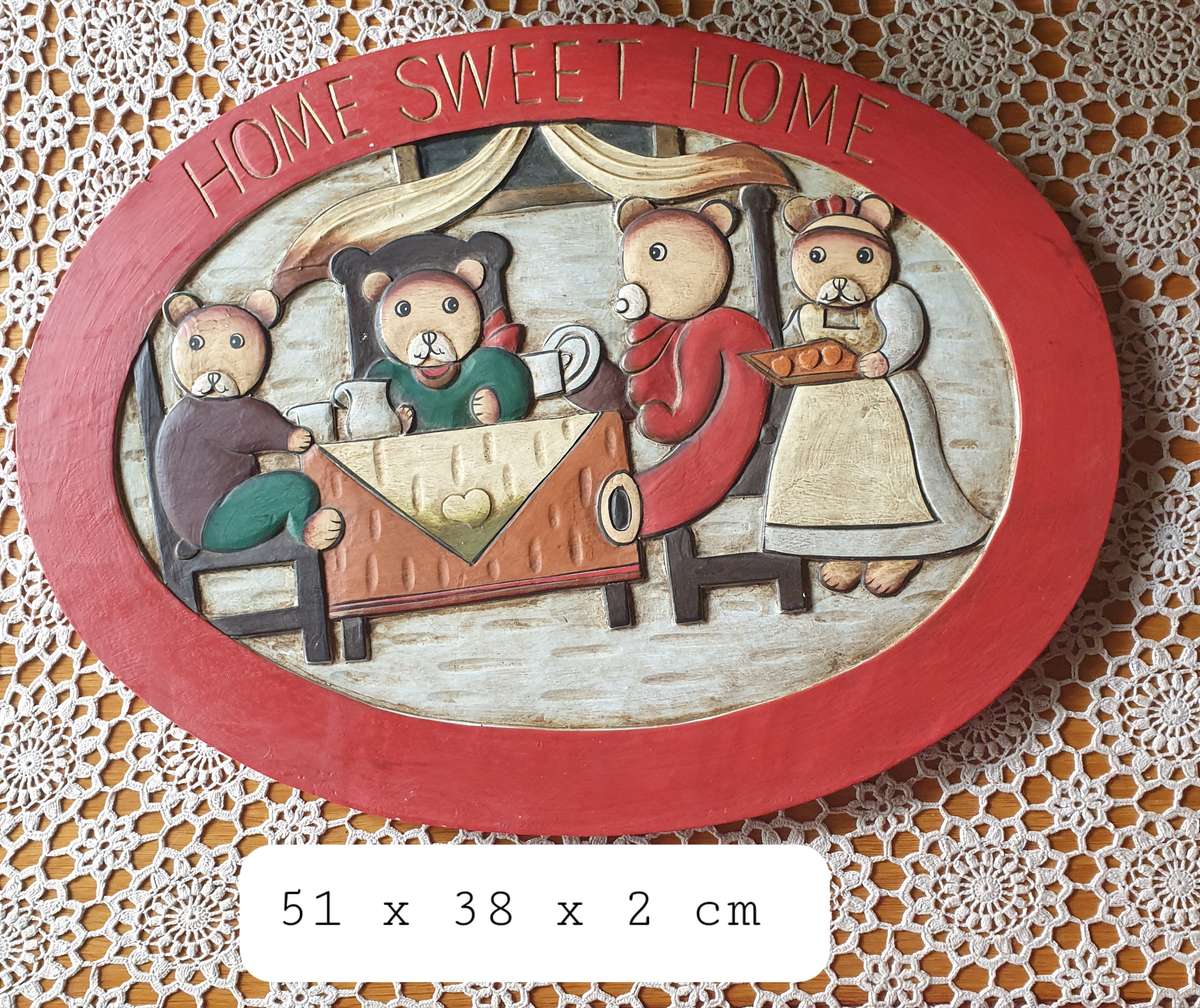 Oval Home Sweet Home |  Home Décor  | Plaque & Sign |