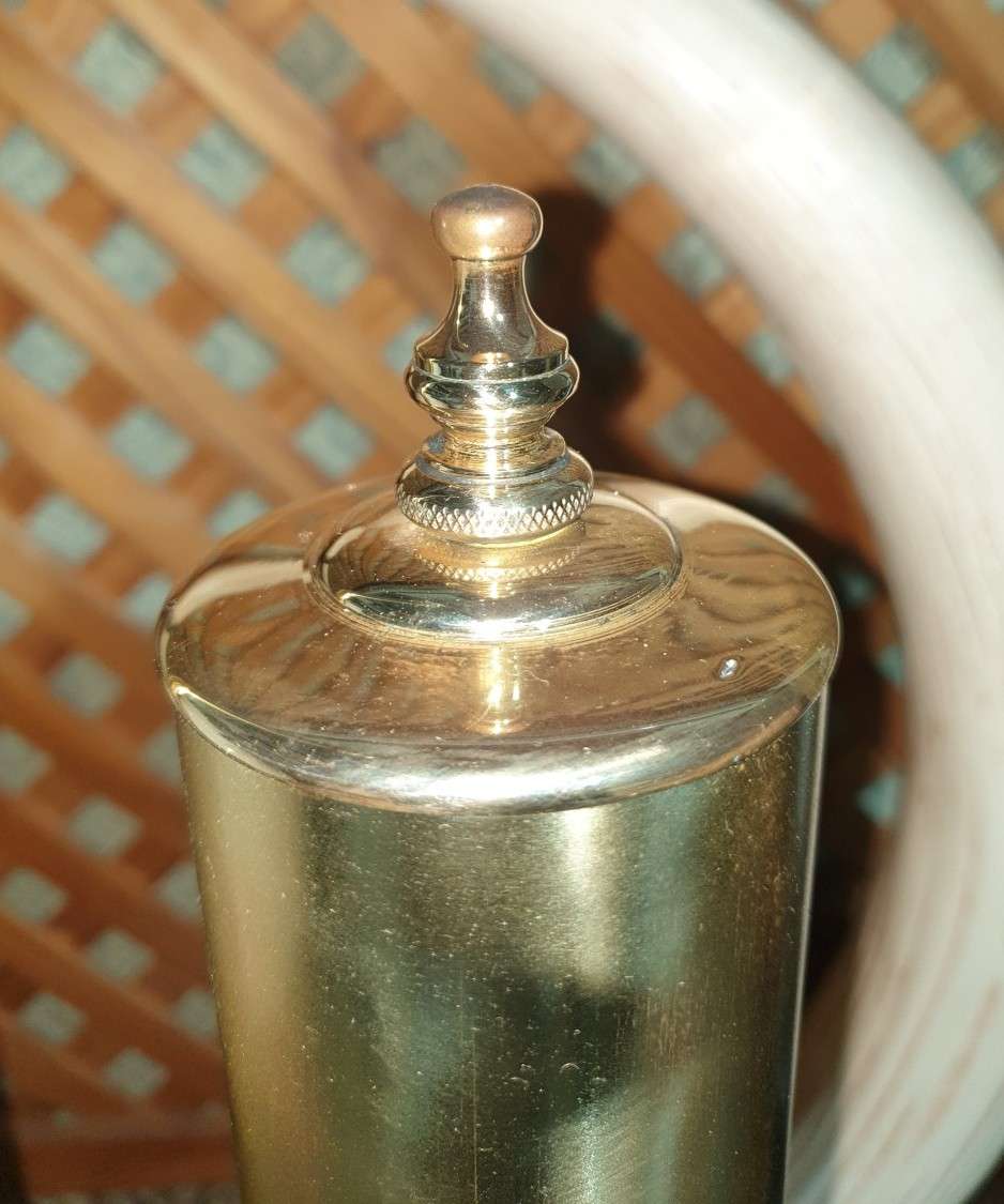 19TH CENTURY BRASS STUDENTS LAMP WITH ORIGINAL MILK GLASS SHADE - Only one for sale in South Africa