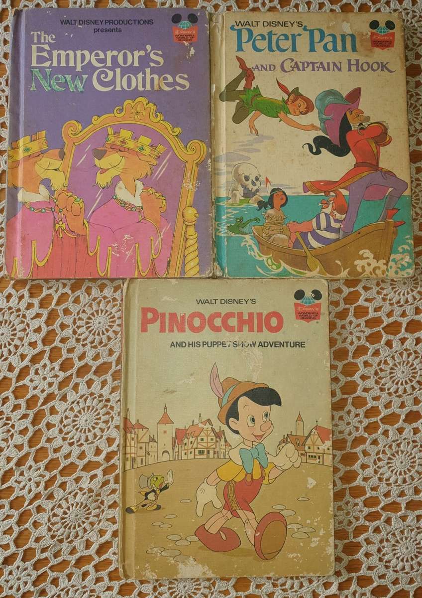 Three Vintage Walt Disney Classic novels from early 1970's