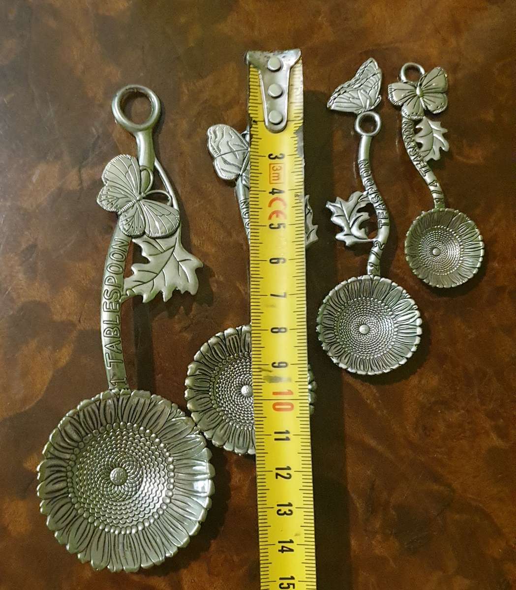 Ganz |  4-Piece Measuring Spoons Set, Sunflower