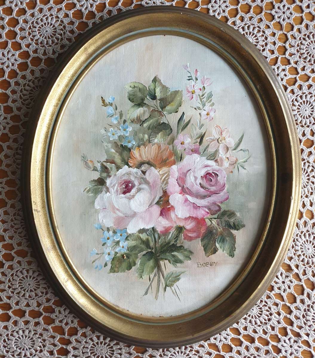 Oval Oil Painting | Bobby Signed |