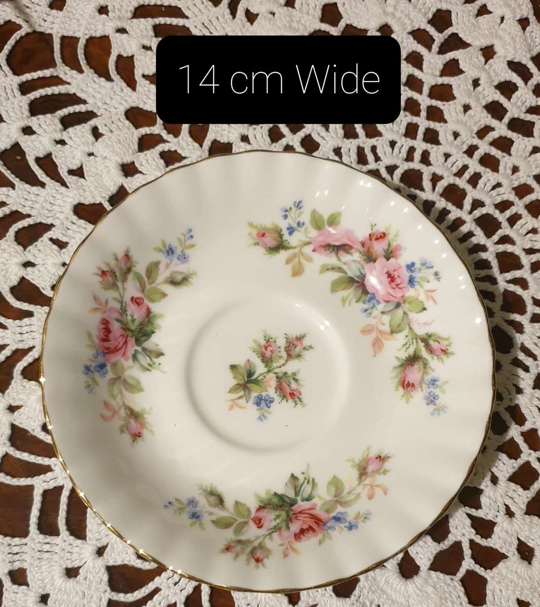 Moss Rose Beautiful Royal Albert Saucer