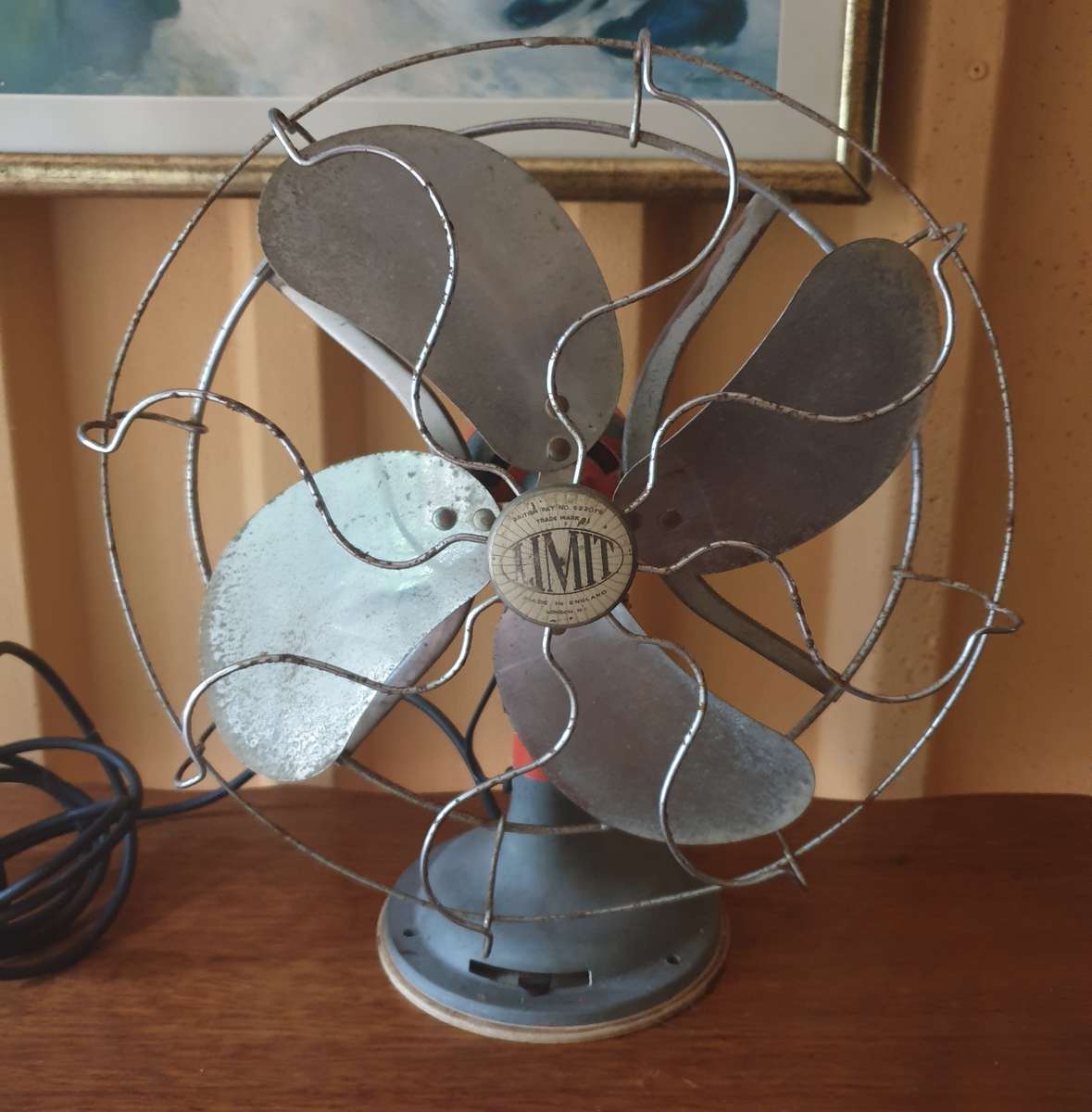 Very Rare Antique LIMIT 1950's Electric fan - Made In England