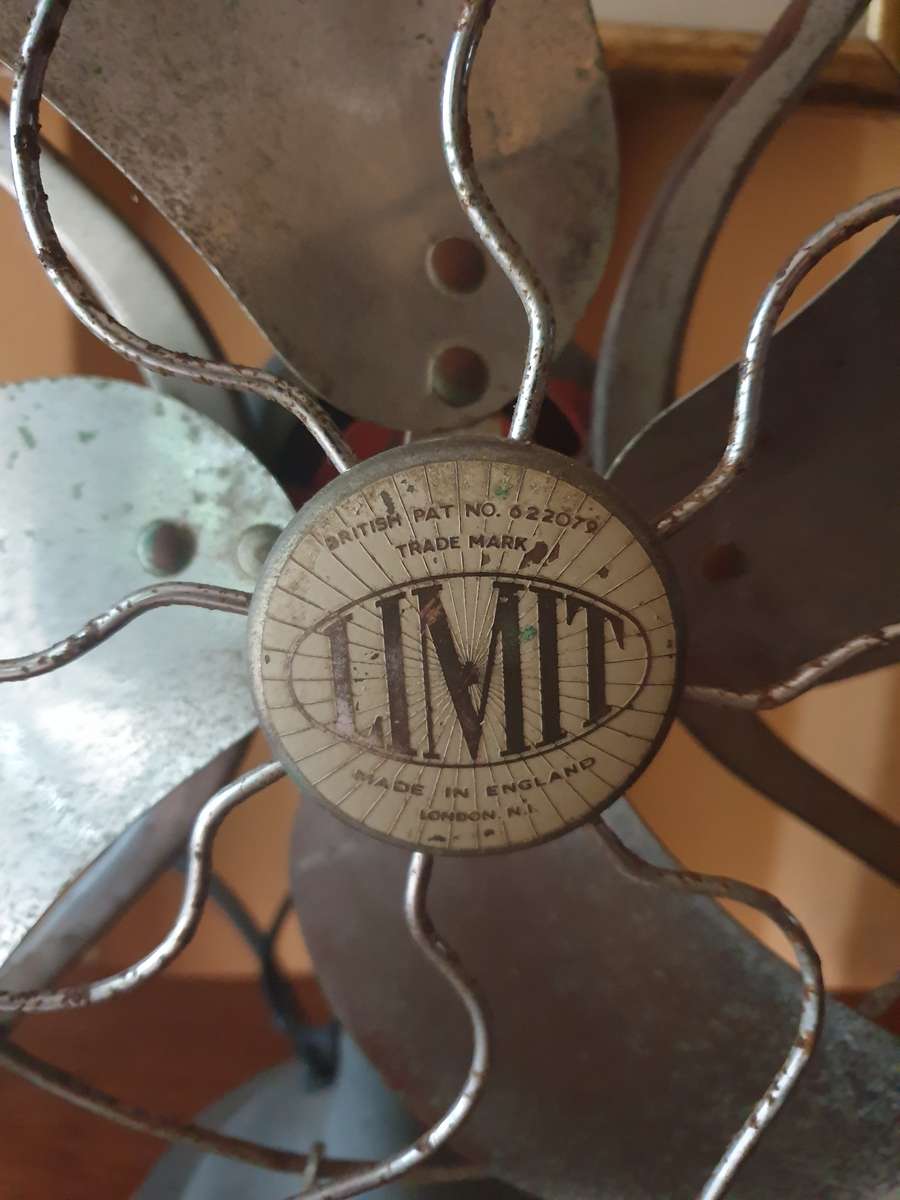 Very Rare Antique LIMIT 1950's Electric fan - Made In England
