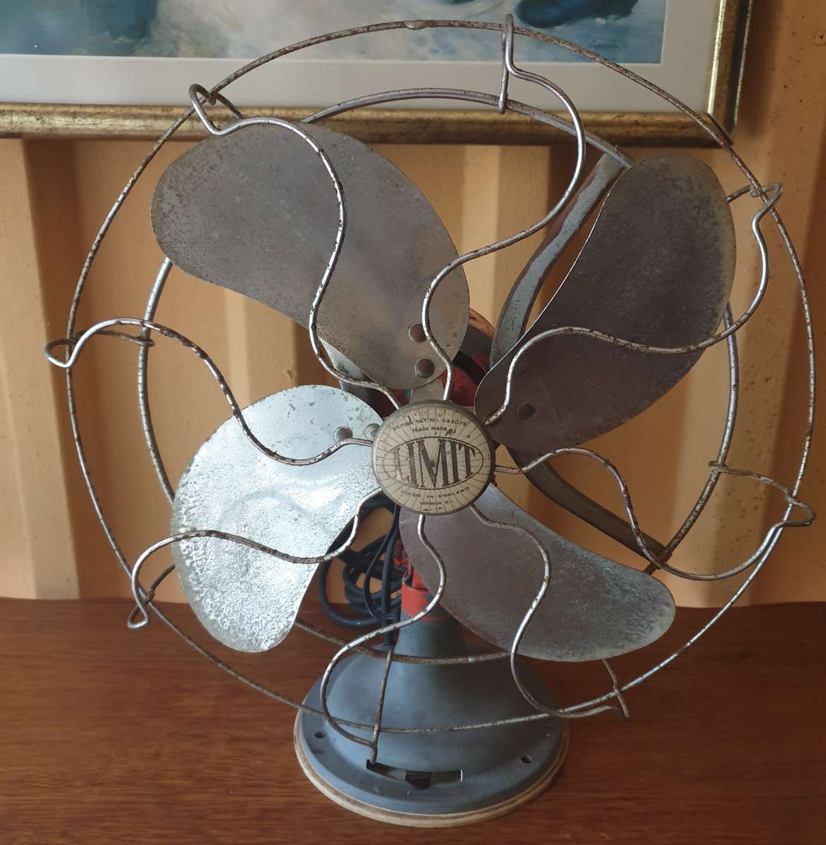 Very Rare Antique LIMIT 1950's Electric fan - Made In England