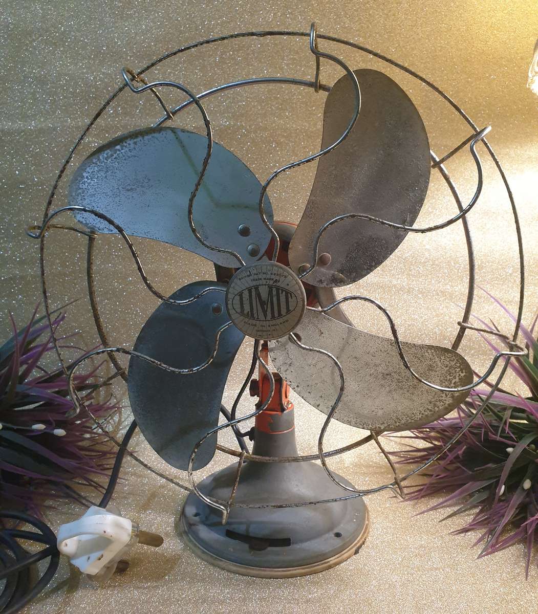 Very Rare Antique LIMIT 1950's Electric fan - Made In England