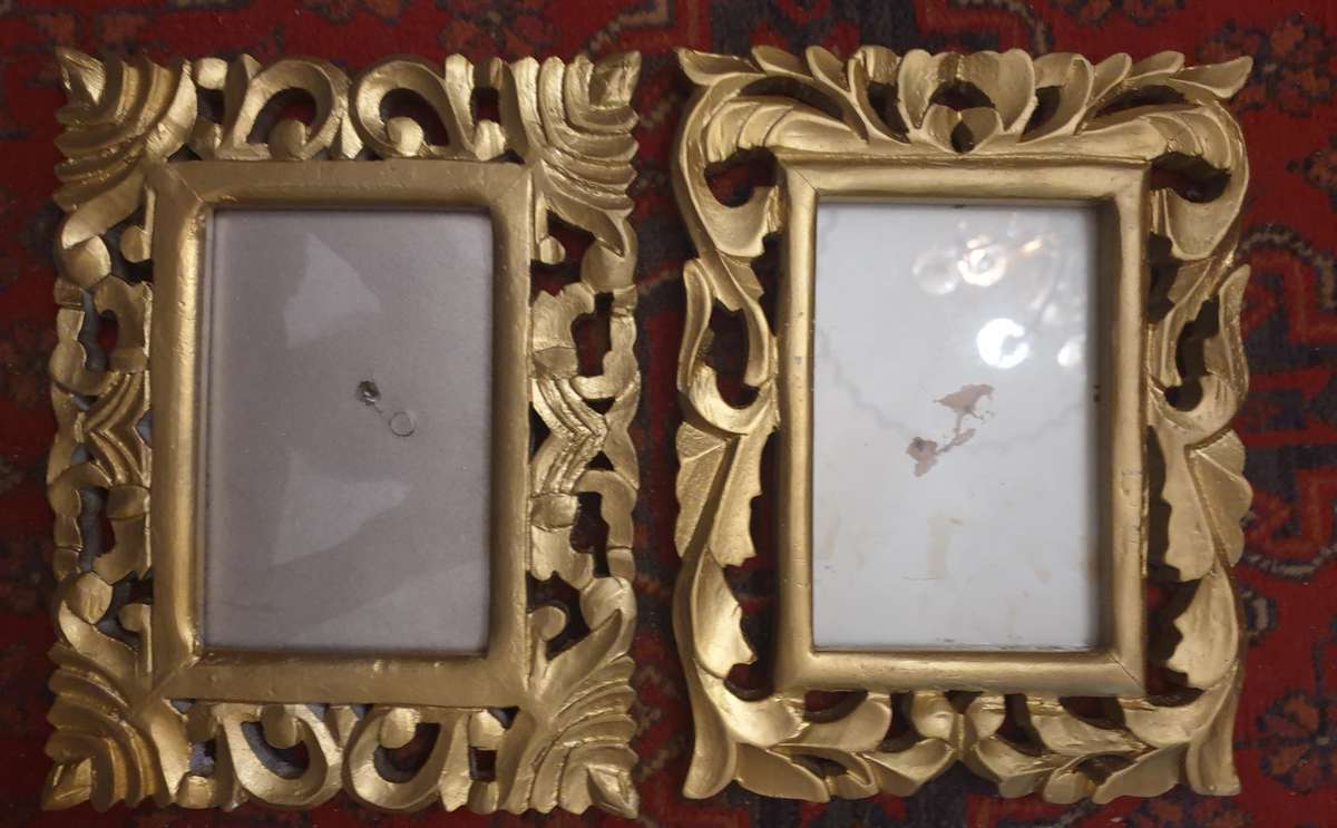 SET OF PHOTO FRAMES | GLASS GOOD | WOODEN |