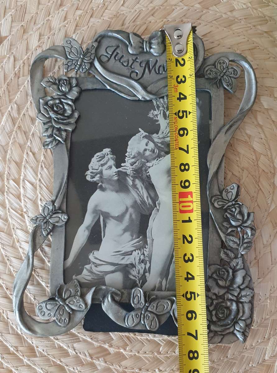 Photo Frame | PEWTER | METAL | JUST MARRIED |