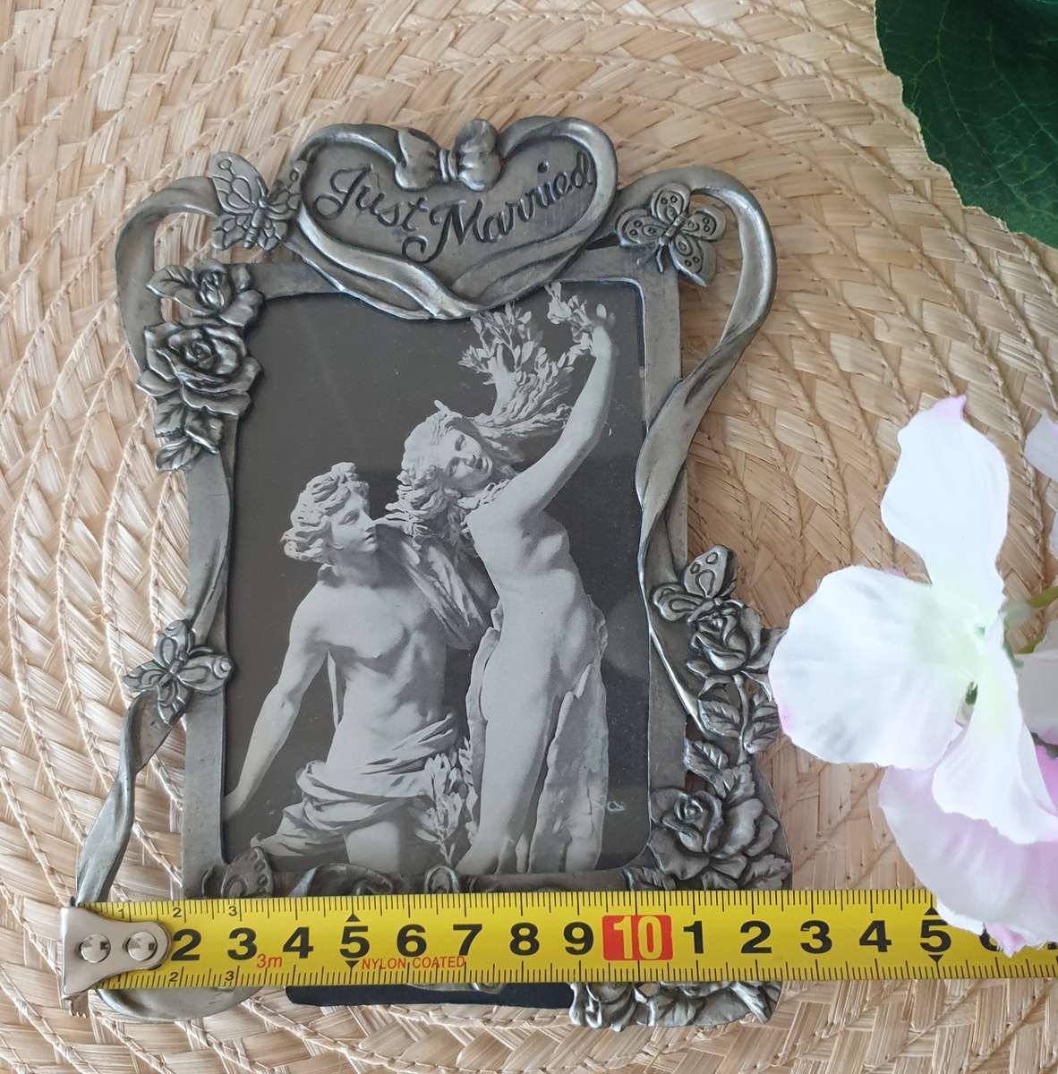 Photo Frame | PEWTER | METAL | JUST MARRIED |