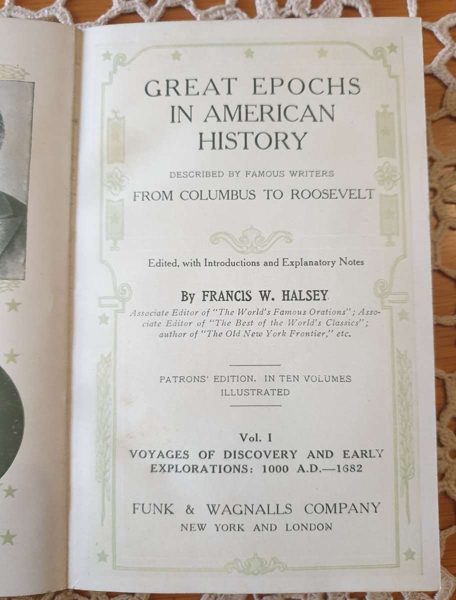 Rare Great Epochs in American History Complete 10 Vol  Francis W. Halsey |