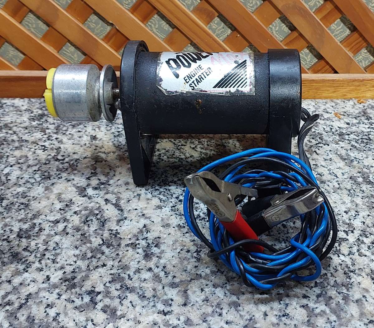 12 VOLT ELECTRIC STARTER MOTOR WITH HAND SWITCH  FOR MODEL AIRCRAFT