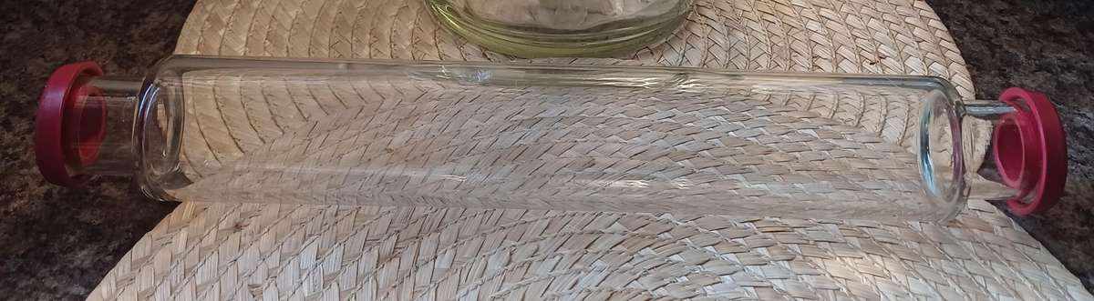 Vintage 1960s Jobling Pyrex Glass Rolling Pin  Classic Kitchenware